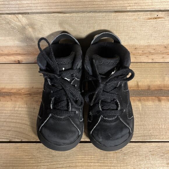 RARE Size 7C - Nike Air Jordan 6 (TD) “Chrome Metallic Silver” Shoes DX6179-001 - Picture 4 of 12